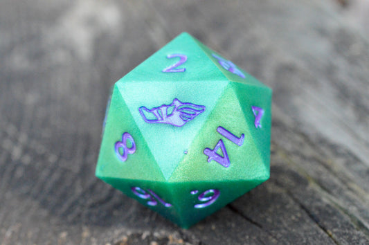 She-Hulk, 40mm D20-Resin Tabletop RPG Dice
