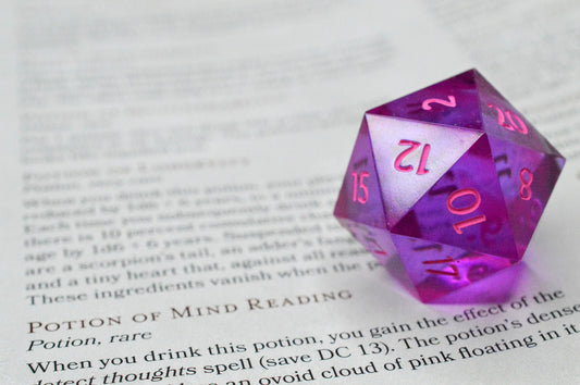 Potion of Mind Reading, 30mm D20-Resin Tabletop RPG Dice