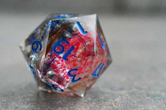 Humble Past, 40mm D20-Resin Tabletop RPG Dice