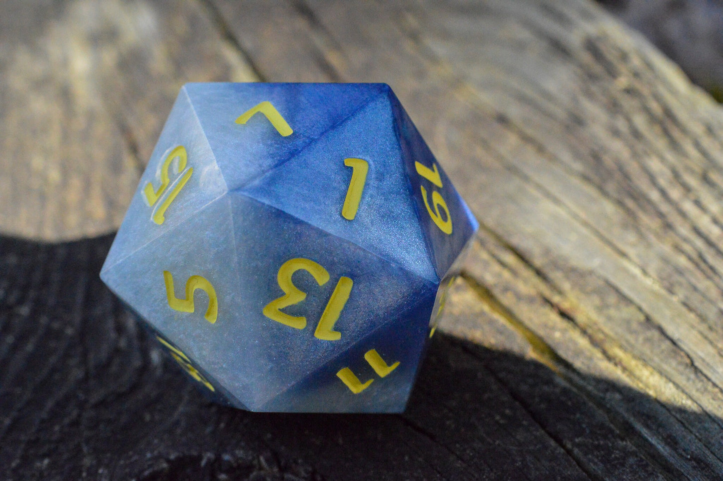 Gilded Blueberry, 40mm D20-Resin Tabletop RPG Dice