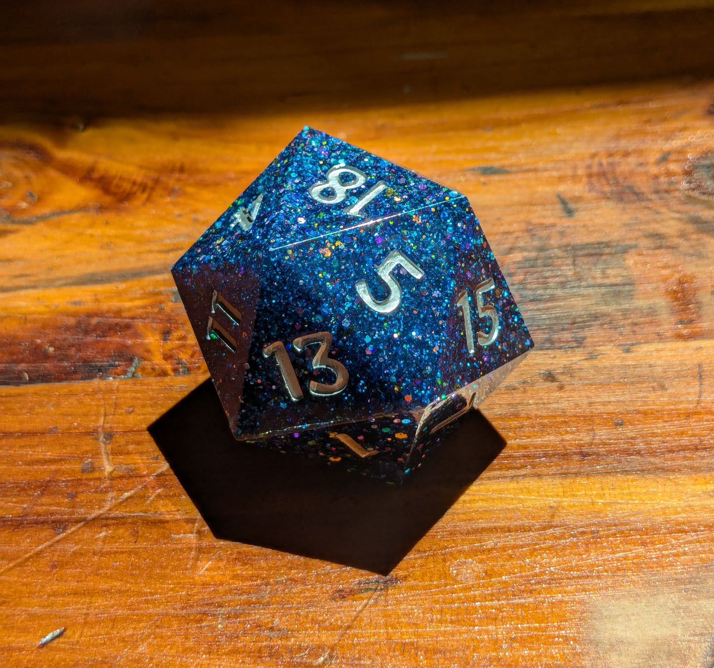 Starry Night Sky, 40mm D20-Resin Tabletop RPG Dice