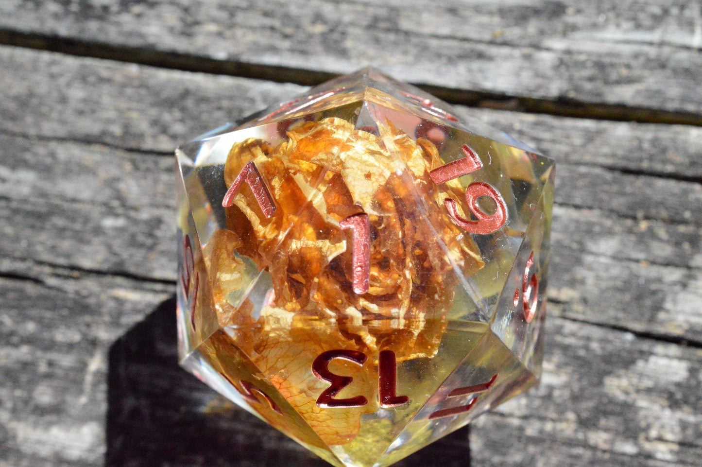 October Wedding, 40mm D20-Resin Tabletop RPG Dice