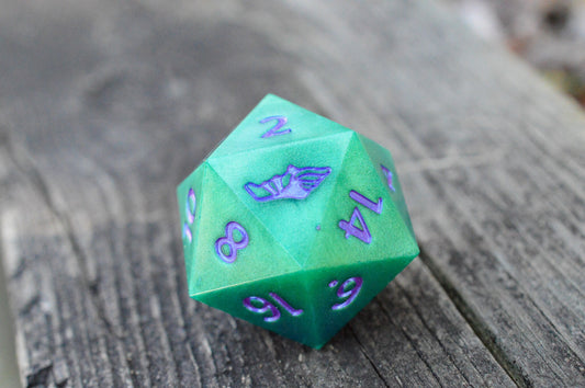 She-Hulk, 40mm D20-Resin Tabletop RPG Dice