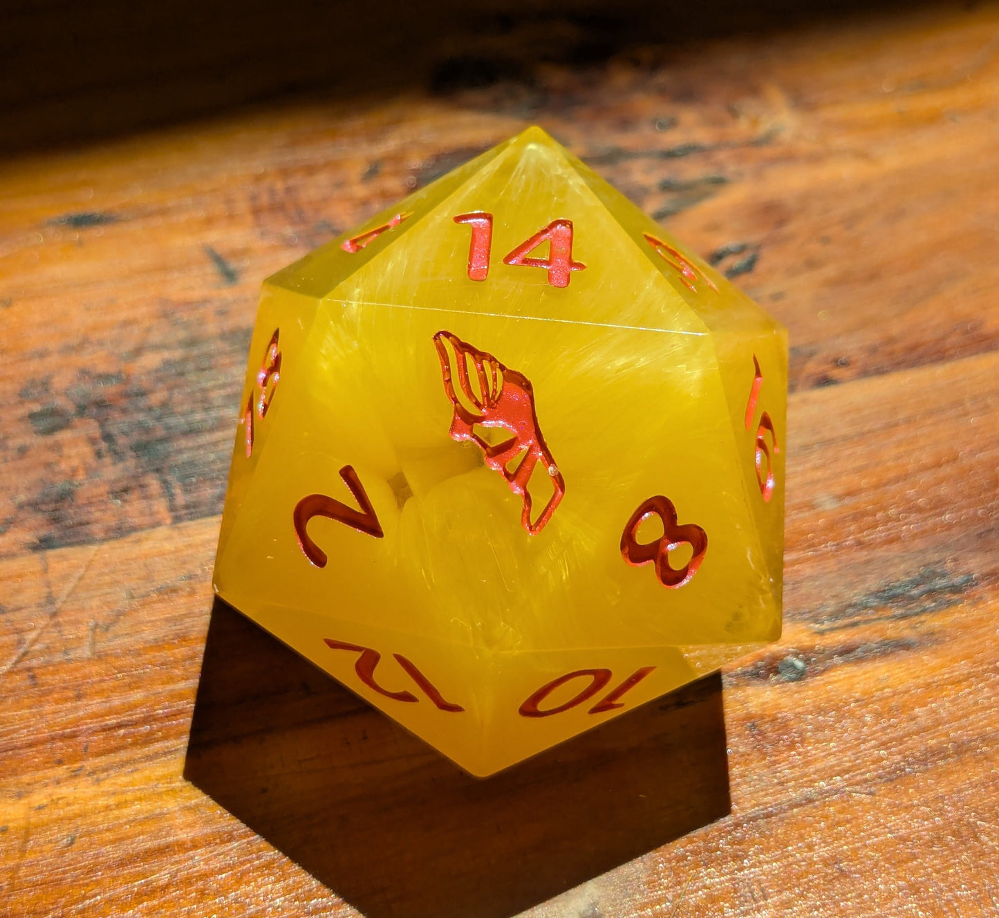 Sulphur Haze, 40mm D20-Resin Tabletop RPG Dice
