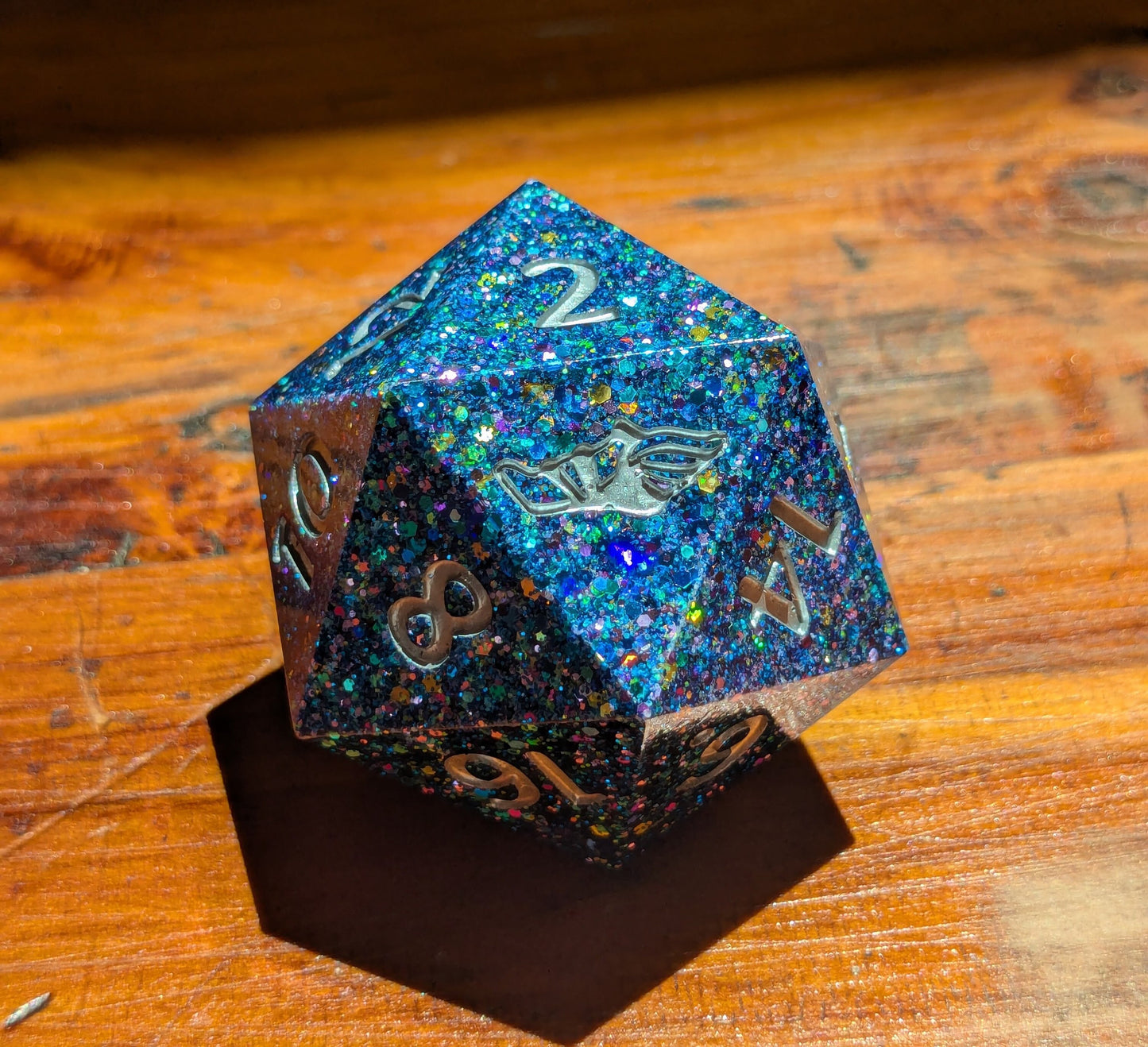 Starry Night Sky, 40mm D20-Resin Tabletop RPG Dice
